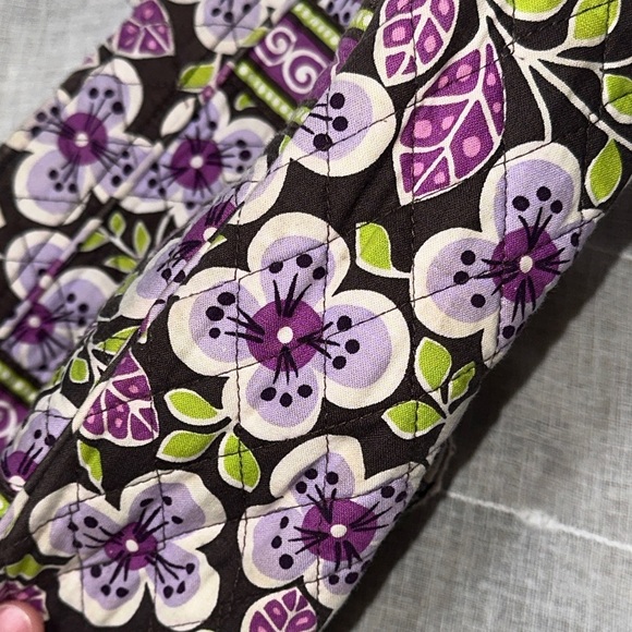 Vera Bradley Plum Petals Designer Little Betsy Bag PRELOVED w/callouts Fall 2011 - Picture 11 of 13